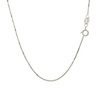 14k White Gold Classic Box Chain (0.60 mm)