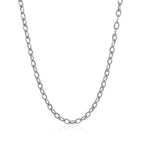 14k White Gold Pendant Chain with Textured Links (2.90 mm)
