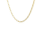 14k Yellow Gold Oval Rolo Chain (3.20 mm)