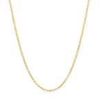 14k Yellow Gold Round Cable Link Chain (1.5 mm)