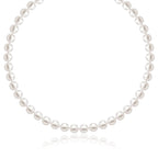 14k Yellow Gold Necklace with White Freshwater Cultured Pearls (6.0mm to 6.5mm)