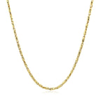 Diamond Cut Fancy Links Pendant Chain in 14k Yellow Gold (1.5mm)