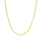 14k Yellow Gold Forsantina Lite Cable Link Chain (1.80 mm)