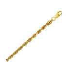 10k Yellow Gold Lite Rope Bracelet (5.00 mm)