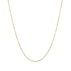 14k Yellow Gold Singapore Chain 0.8mm (0.81 mm)