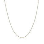 10k White Gold Cable Chain (1.10 mm)