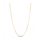 Sterling Silver Gold Plated Paperclip Chain (2.50 mm)