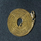 14k Yellow Gold Ice Chain 1.3mm