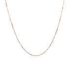 14k Rose Gold Classic Box Chain 0.6mm