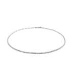 14k White Gold Sparkle Anklet 1.5mm