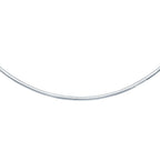 14k White Gold Chain in a Classic Omega (3 mm)