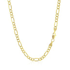 2.8mm 10k Yellow Gold Lite Figaro Chain