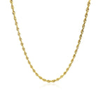 10k Yellow Gold Solid Diamond Cut Rope Chain (2.50 mm)