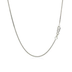 14k White Gold Gourmette Chain 1.0mm (1.00 mm)