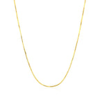 14k Yellow Gold Octagonal Shiny Snake Chain (0.85 mm)