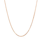 14k Rose Gold Classic Box Chain (0.73 mm)