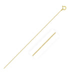 10k Yellow Gold Classic Box Chain 0.45mm