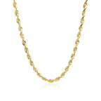 10k Yellow Gold Solid Diamond Cut Rope Chain (3.00 mm)