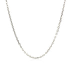 Sterling Silver Rhodium Plated Cable Chain 1.5mm