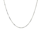 18k White Gold Box Chain 0.6mm