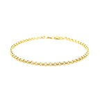 14k Yellow Gold Rolo Bracelet  (2.50 mm)