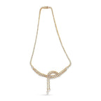 14k Yellow Gold 17.0 Cttw Diamond Double Row Lariat 18" Inch Tennis Necklace with Pear Shape Diamond Drop Tips (I-J Color, VS2-SI1 Clarity)