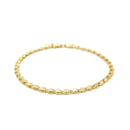 2.9mm 14k Yellow Gold Heart Bracelet