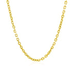 2.3mm 14k Yellow Gold Diamond Cut Cable Link Chain
