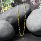 14k Yellow Gold Diamond Cut Cable Link Chain (2.20 mm)