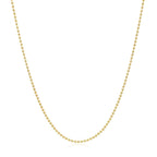 14k Yellow Gold Bead Chain 1.0mm