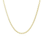 14k Yellow Gold Rolo Chain 1.9mm