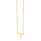 14K Yellow Gold Aries Necklace