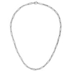 14k White Gold Bold Paperclip Chain (4.20 mm)