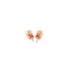 14k Rose Gold Round Stud Earrings (5.0 mm)