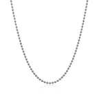14k White Gold Bead Chain 1.5mm
