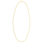Double Extendable Cable Chain in 14k Yellow Gold (1.40 mm)