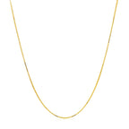 Double Extendable Box Chain in 14k Yellow Gold (0.51 mm)
