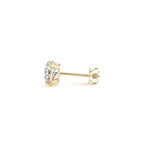 2 cttw Certified IGI Lab Grown Round Diamond Earrings 14k Yellow Gold (G/VS2)