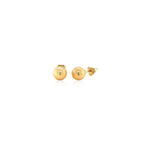 14k Yellow Gold Round Stud Earrings (6.0 mm)