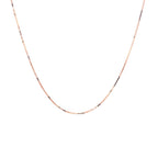 14k Rose Gold Classic Box Chain 0.4mm