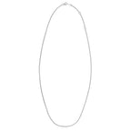 Double Extendable Cable Chain in 14k White Gold (1.40 mm)