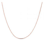 Double Extendable Diamond Cut Cable Chain in Rose Gold (0.87 mm)
