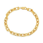 14k Yellow Gold French Cable Chain Bracelet  (6.10 mm)
