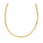 14k Yellow Gold Braided Herringbone Chain (3.2mm)