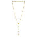 14K Yellow Gold Rosary Necklace