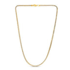 14k Yellow Gold Round Pave Franco Chain (3.15 mm)