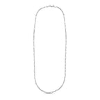 Sterling Silver Rhodium Plated Paperclip Chain (3.0 mm)