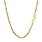 14k Yellow Gold Solid Round Box Chain (2.50 mm)
