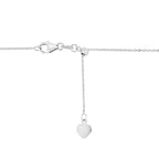 Adjustable Cable Chain in 14k White Gold (1.0mm)