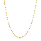 14K Yellow Gold Wide Paperclip Chain (3.20 mm)